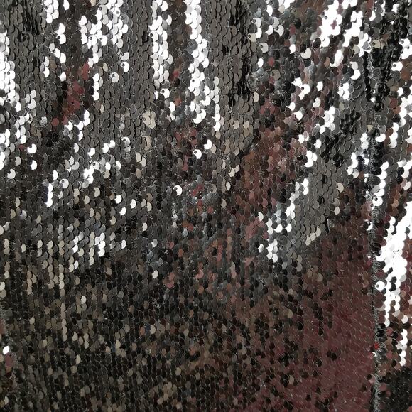 DO + BE Women's Black Off The Shoulder Short Sleeve Sequined Mini Dress Medium - Picture 4 of 6